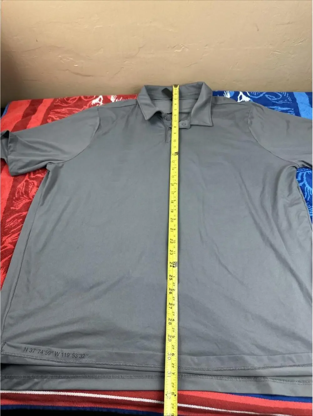 The North Face Men’s Grey Polo Shirt Sz Xl
